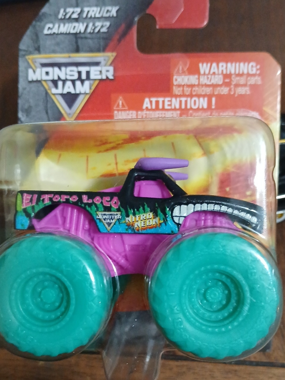 Monster Jam El Toro Loco Kids Monster Truck Toy - Purple & Teal